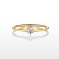 PT900 K18 ダイヤモンド 0.1ct ストレート リング