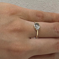 K10 ミルキーアクアマリン リング