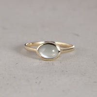 K10 ミルキーアクアマリン リング
