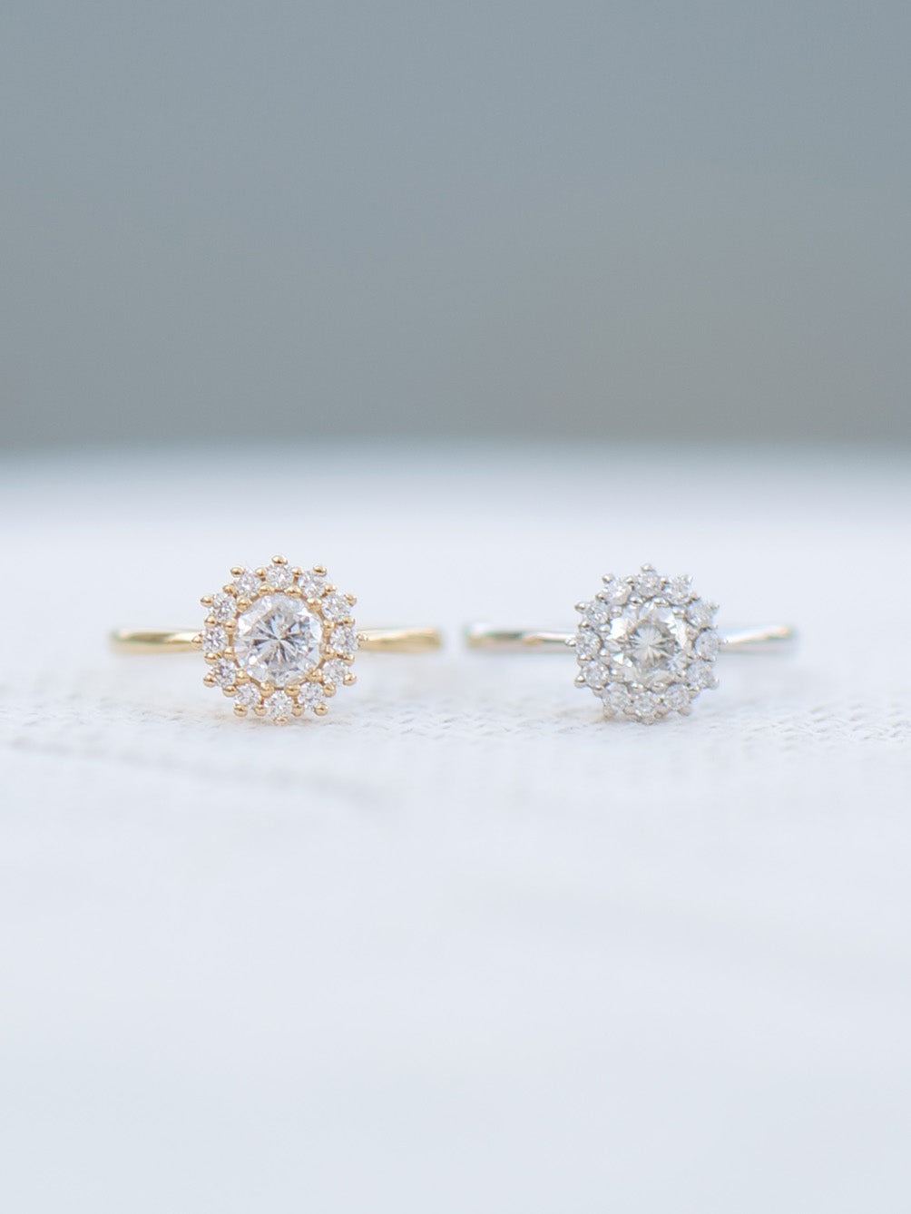 【1点物】PT900 ダイヤモンド0.34ct ヘイロー リング