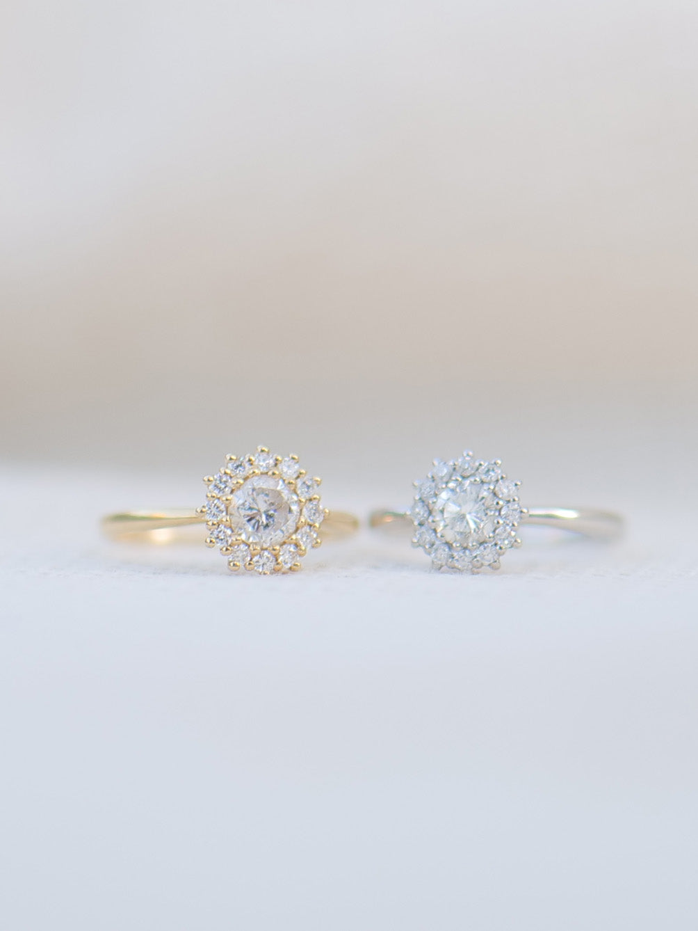 【1点物】PT900 ダイヤモンド0.34ct ヘイロー リング