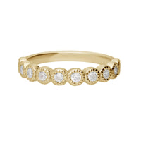 PT950 K18 ダイヤモンド 0.3ct ミル エタニティリング