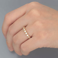 PT950 K18 ダイヤモンド 0.3ct ミル エタニティリング