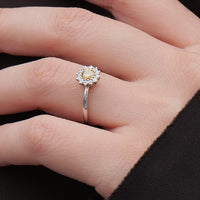 【1点物】PT900 K18 ダイヤモンド0.23ct ヘイロー リング