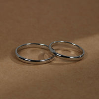 PT950 K18 ハーフムーン 2.5mm リング