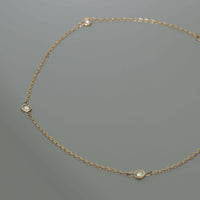 K10 ダイヤモンド 3石 覆輪 ブレスレット