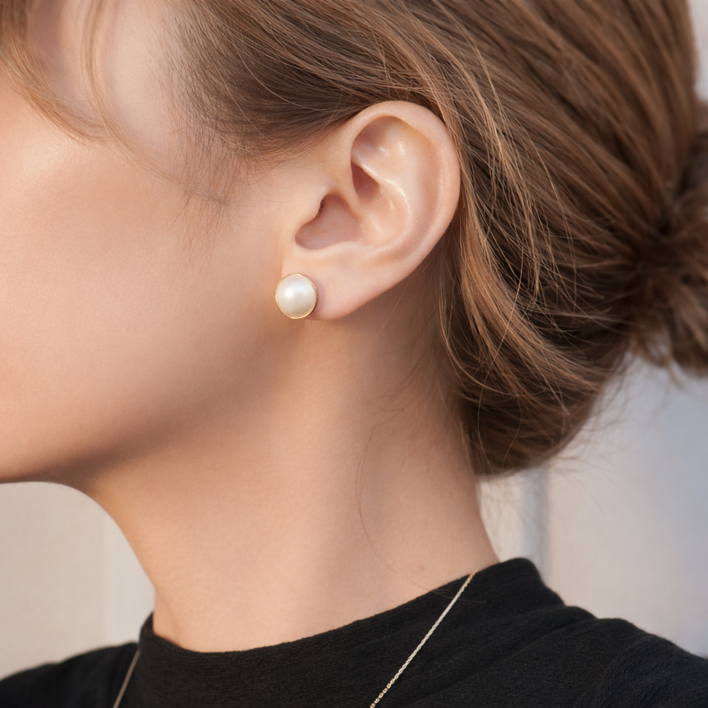 K10 10mm マベパール ピアス