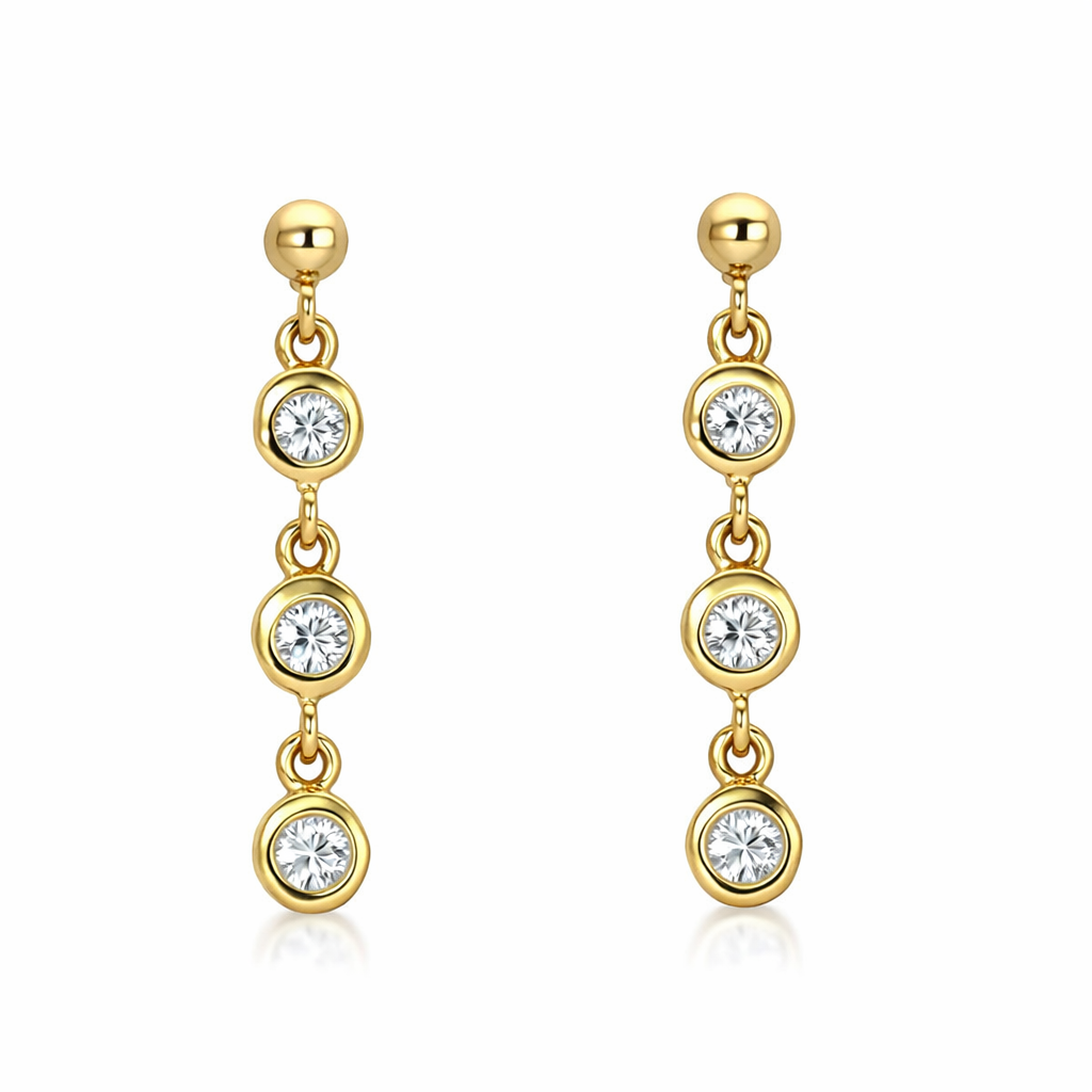 K10 ダイヤモンド 3pc ピアス