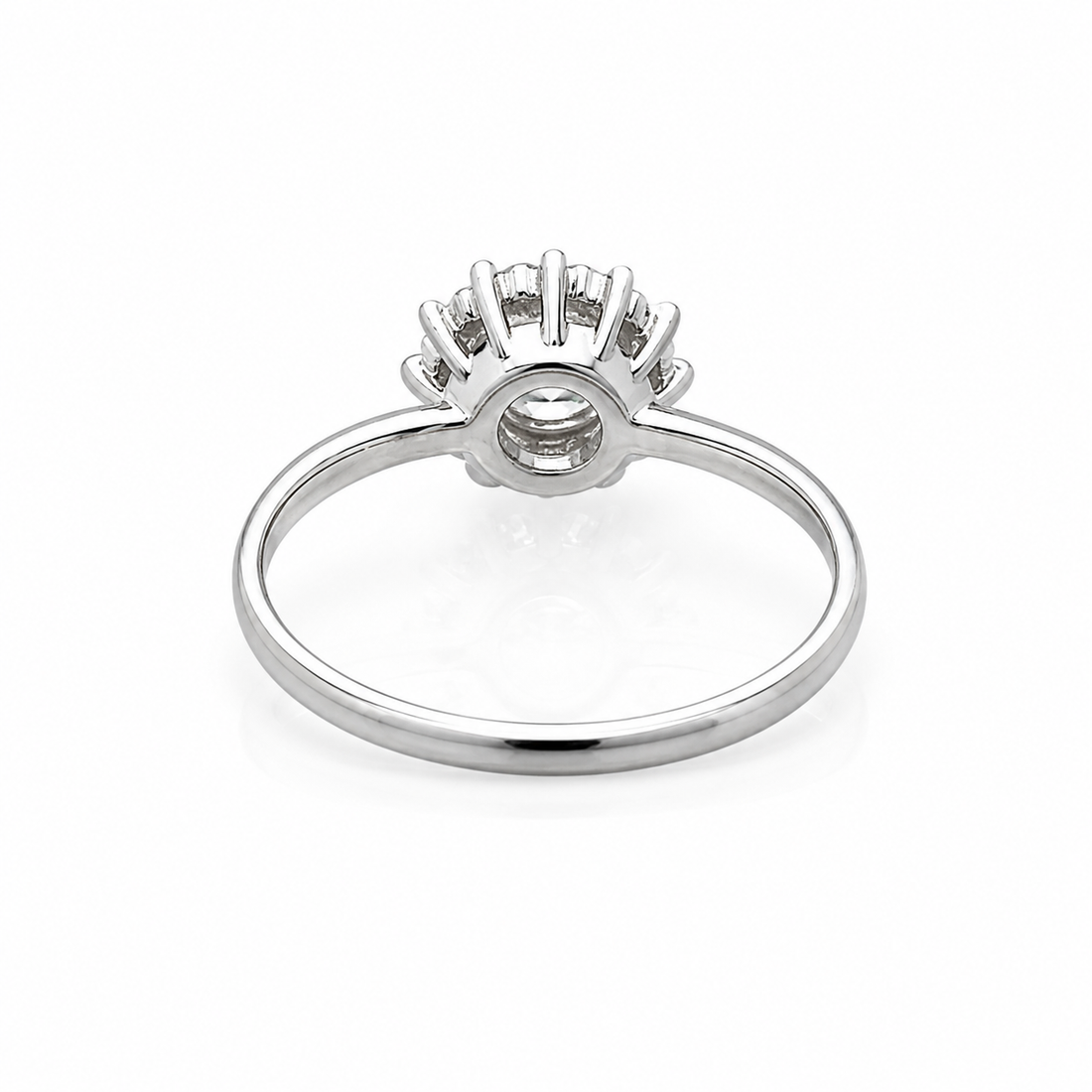 【1点物】PT900 ダイヤモンド0.34ct ヘイロー リング