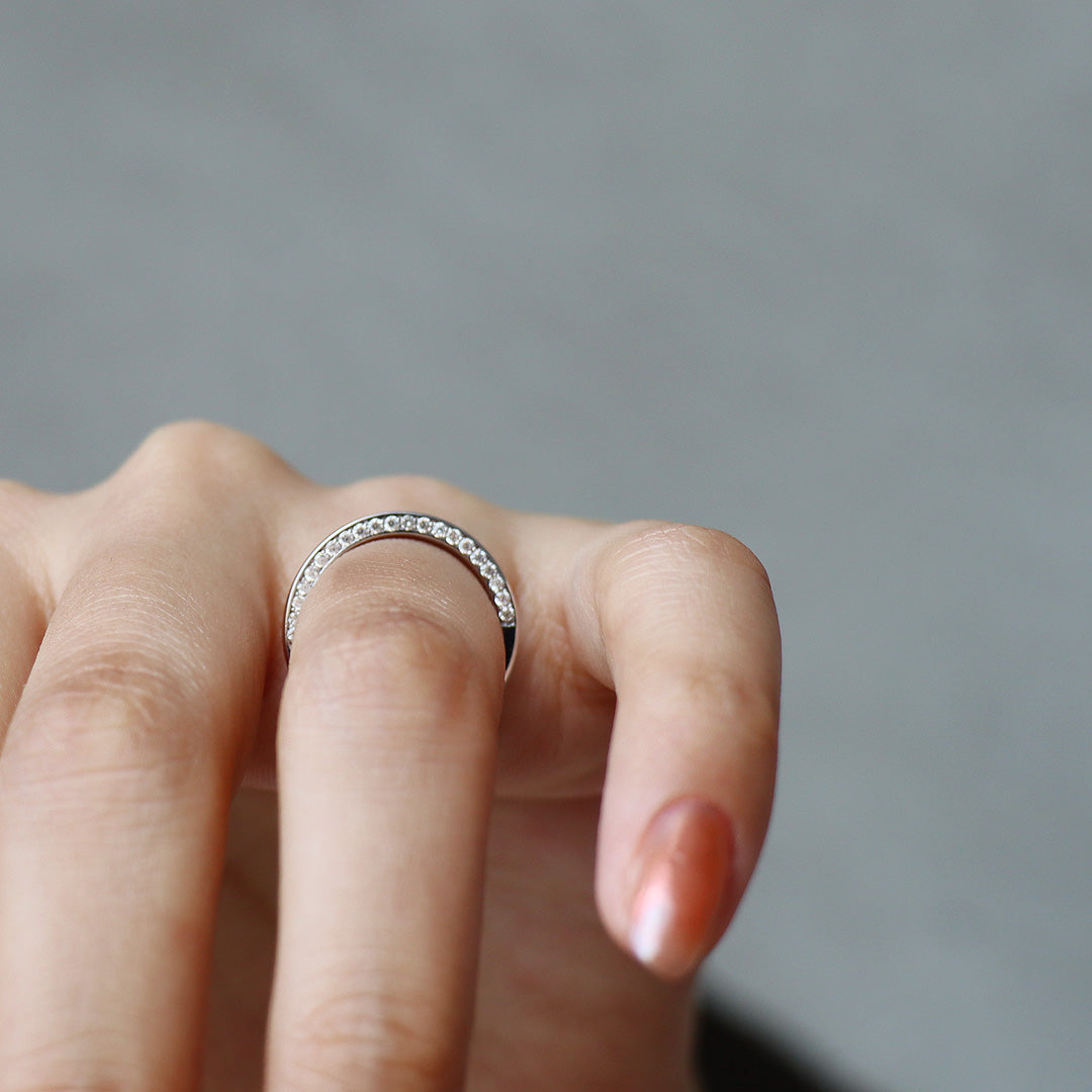 PT950 K18 ダイヤモンド サイド 2.0mm リング