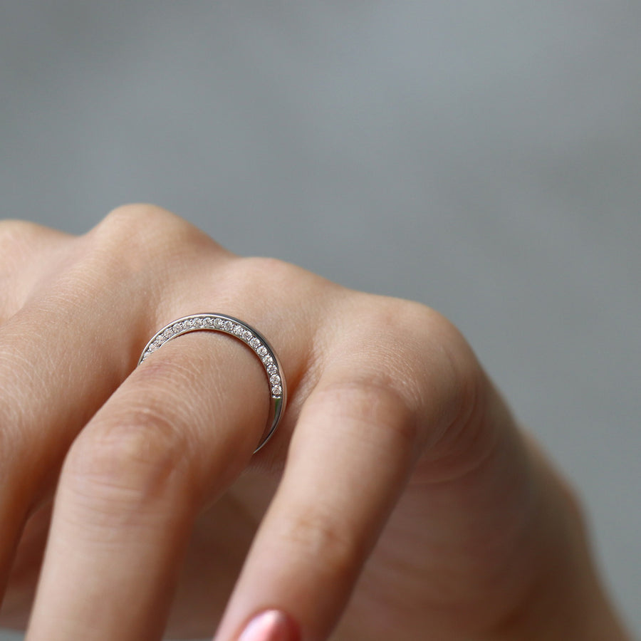 PT950 K18 ダイヤモンド サイド 2.0mm リング