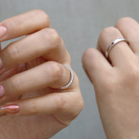 PT950 K18 ダイヤモンド サイド 2.0mm リング