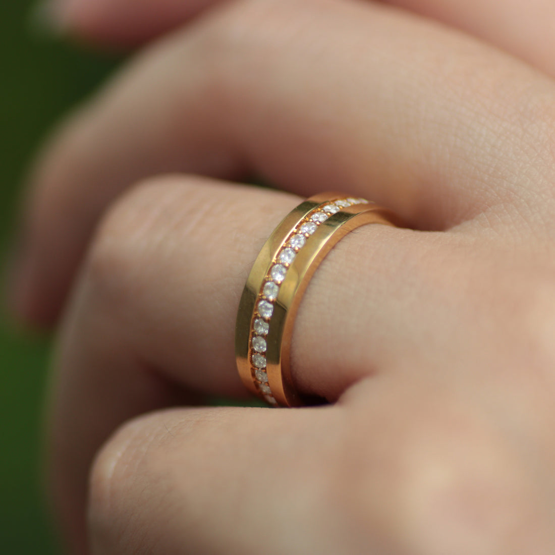 K18 ダイヤモンド25pc ルシード5.0mm リング