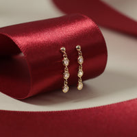 K18 ダイヤモンド 3pc ピアス