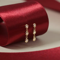 K10 ダイヤモンド 3pc ピアス