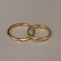 PT950 K18 プリズム2.0mm リング