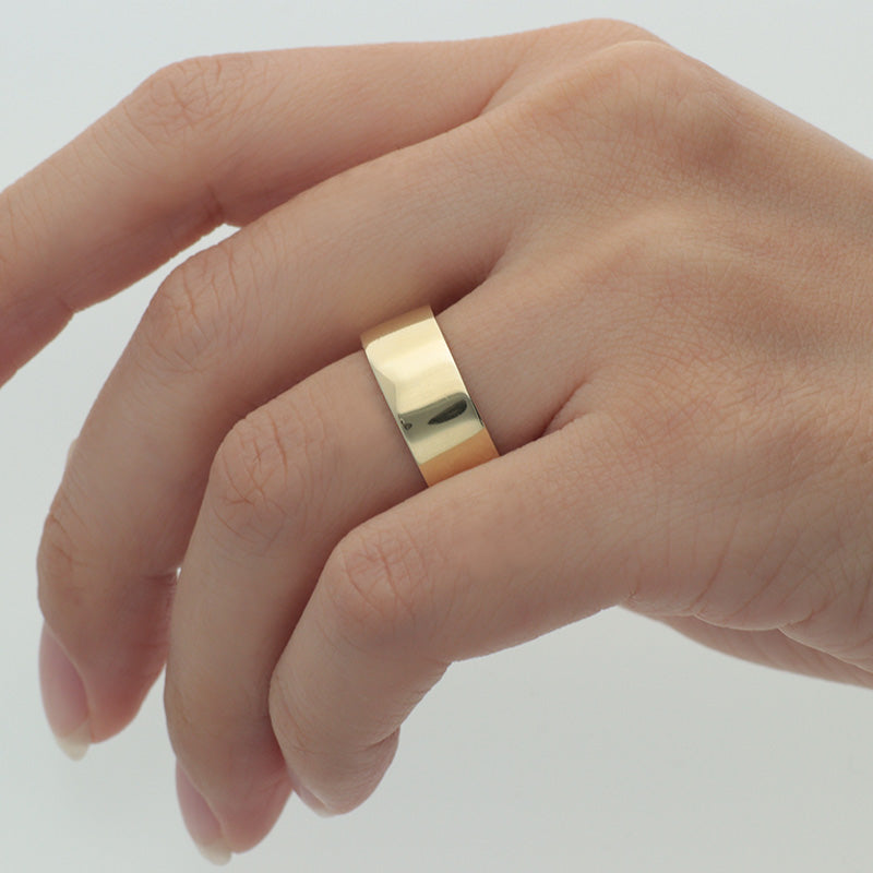 K18 ルシード7.0mm 幅広デザイン リング