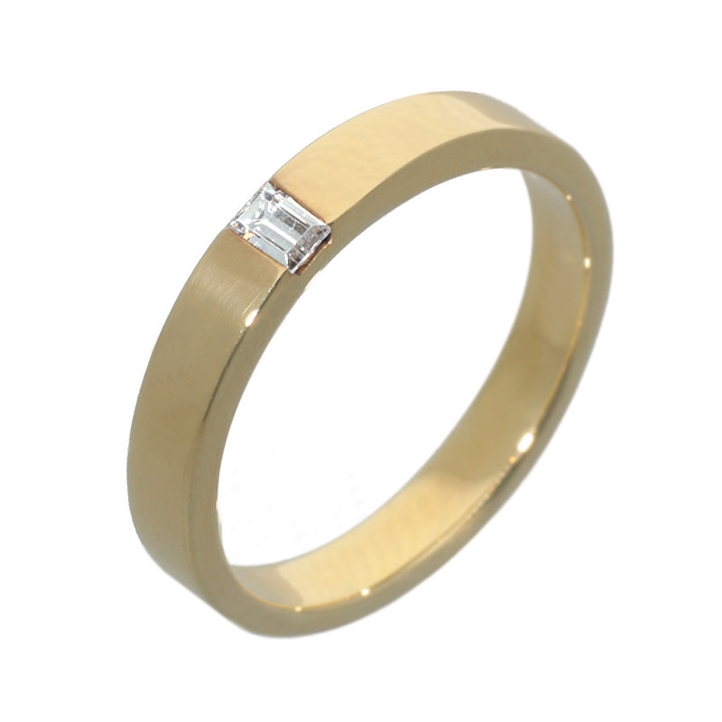 K18 ダイヤモンド バゲットカット ルシード3.0mm リング