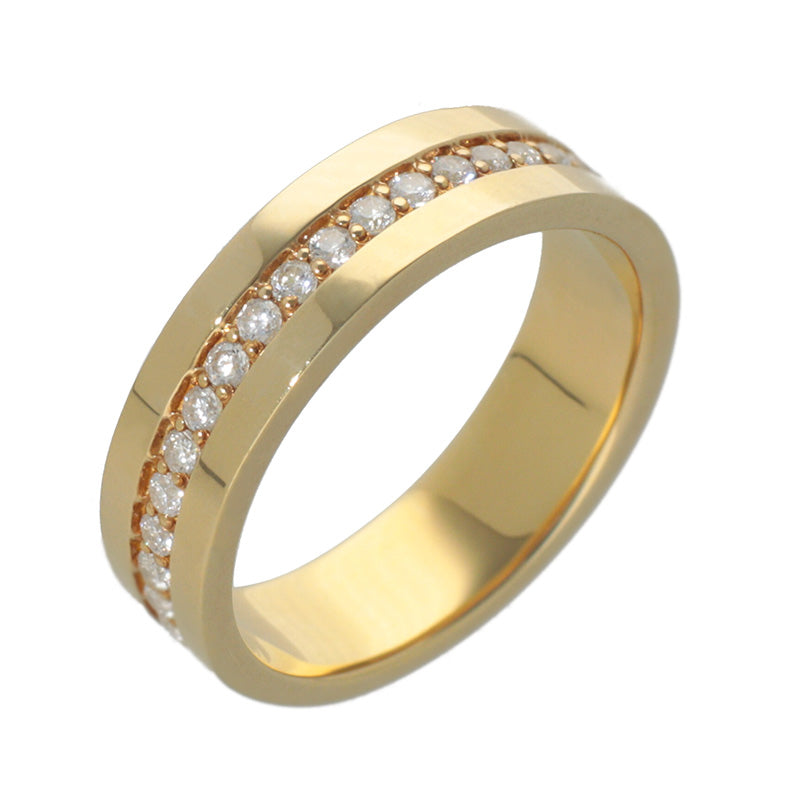 K18 ダイヤモンド25pc ルシード5.0mm リング