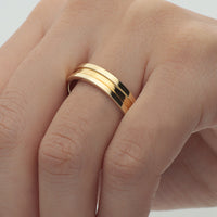 K18  ルシード5.0mm センターライン リング