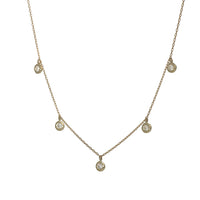 K18 ダイヤモンド 5pc 覆輪 ネックレス