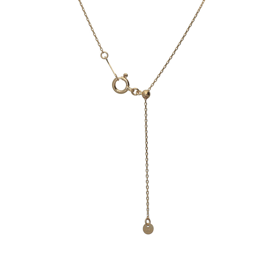 K18 ダイヤモンド 5pc 覆輪 ネックレス