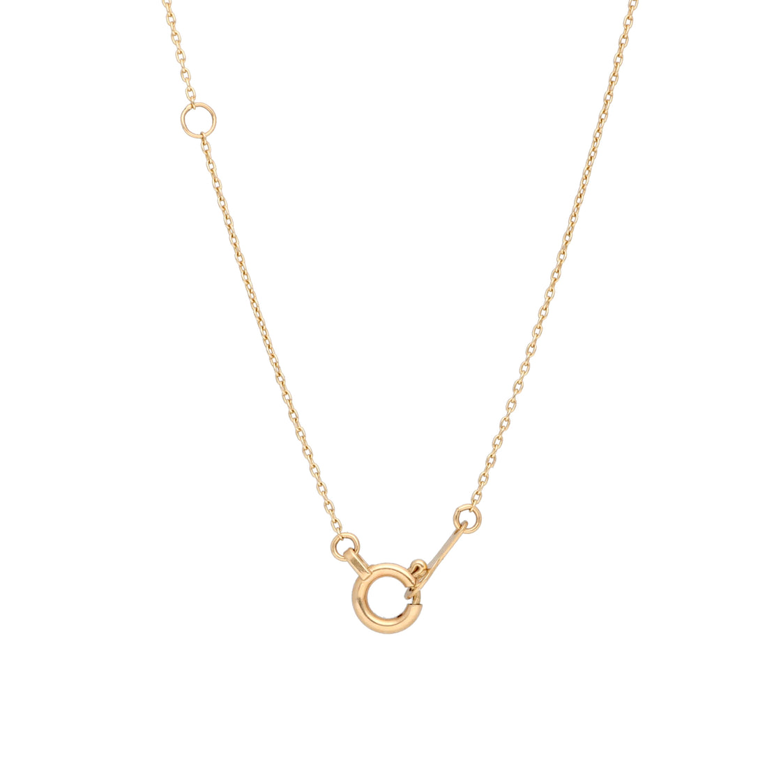 K10 ダイヤモンド 0.1ct プリンセスカット 覆輪 ネックレス