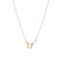 K10 ダイヤモンド 0.1ct プリンセスカット 覆輪 ネックレス