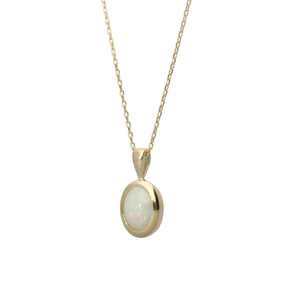 K10 オパール 覆輪 ネックレス