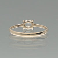 【1点物】K10 ナチュラルダイヤモンド オーバル ローズカット リング