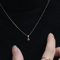 K10 ナチュラルダイヤモンド ヘキサゴンカット ミル ネックレス