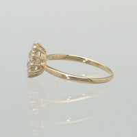 【1点物】K18 ダイヤモンド0.48ct ヘイロー リング