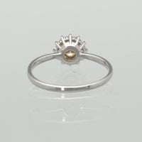 【1点物】PT900 K18 ダイヤモンド0.23ct ヘイロー リング