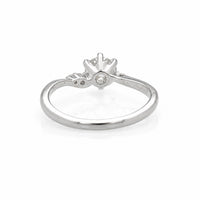 【1点物】PT900 ダイヤモンド0.35ct サイドピンクダイヤモンド リング