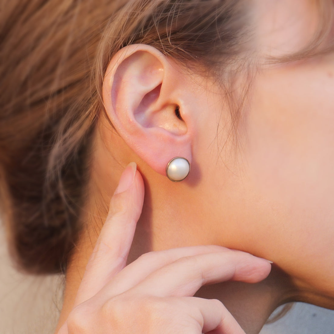 K10 10mm マベパール ピアス