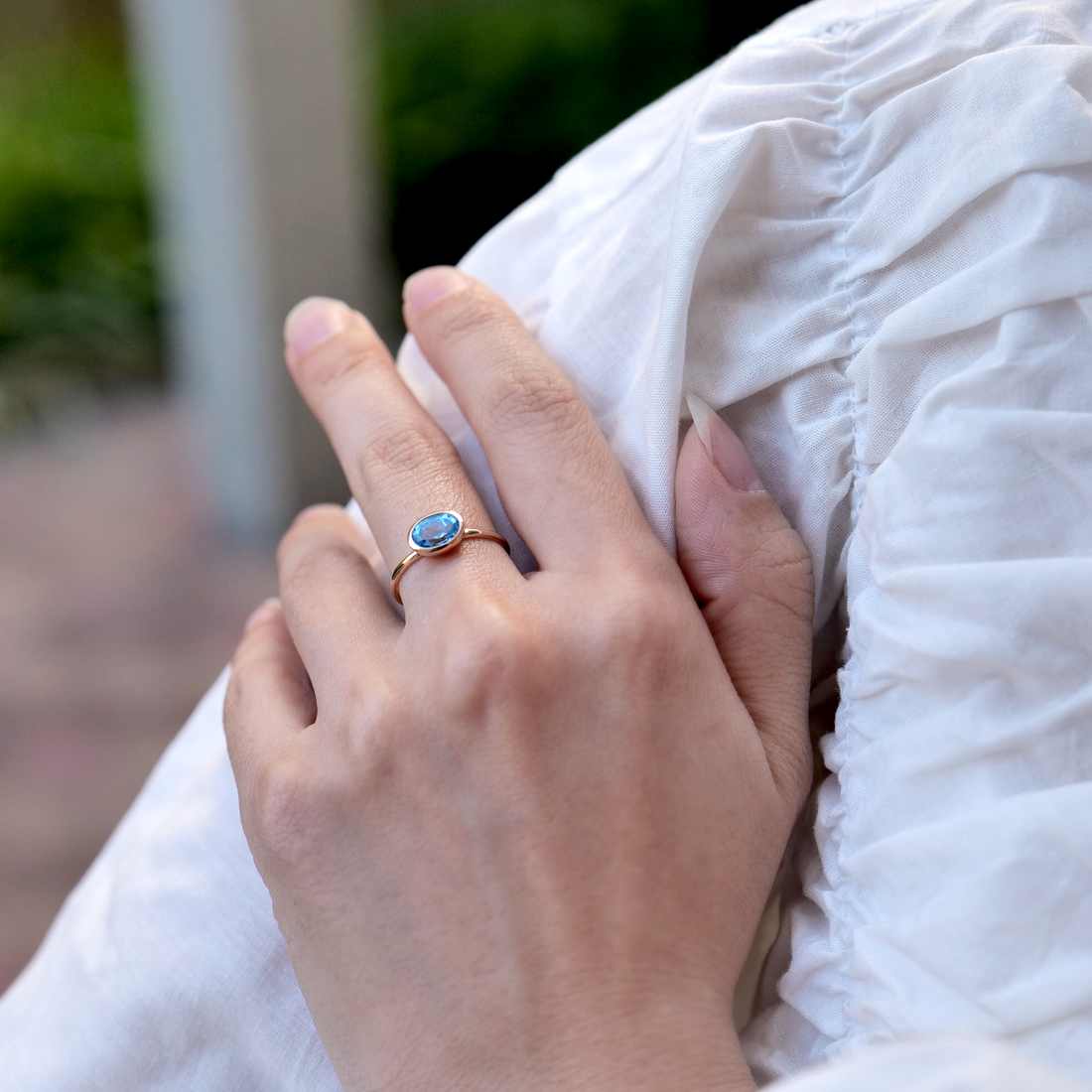 ピノコ様】マザーハウス Hitoe リング ブルートパーズ 10号 Hitoe ピノコ様】マザーハウス Hitoe リング ブルートパーズ 10号 Hitoe