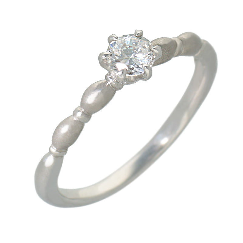 PT900 ダイヤモンド 0.3ct ドレープ リング