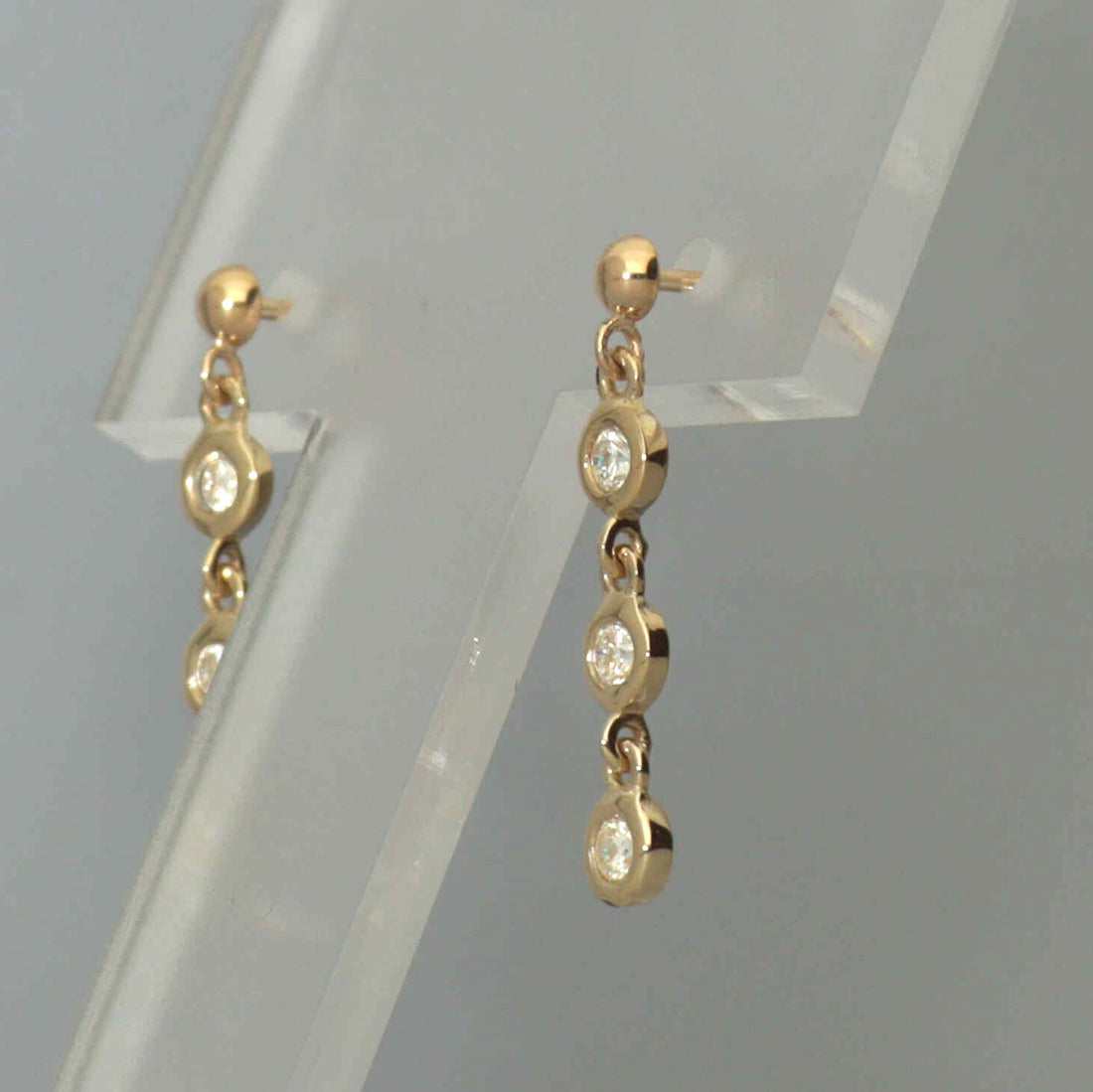 K18 ダイヤモンド 3pc ピアス