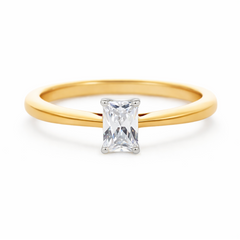 K18 ダイヤモンド0.5ct エメラルドカット リング