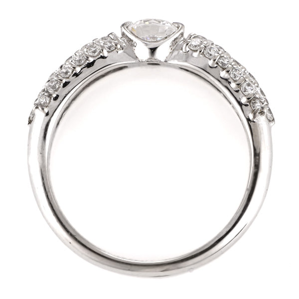 PT900 ダイヤモンド 0.3ct パヴェデザイン リング 鑑別書付