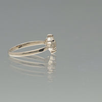 【1点物】K10 ナチュラルダイヤモンド ヘキサゴンカット サイドメレ リング