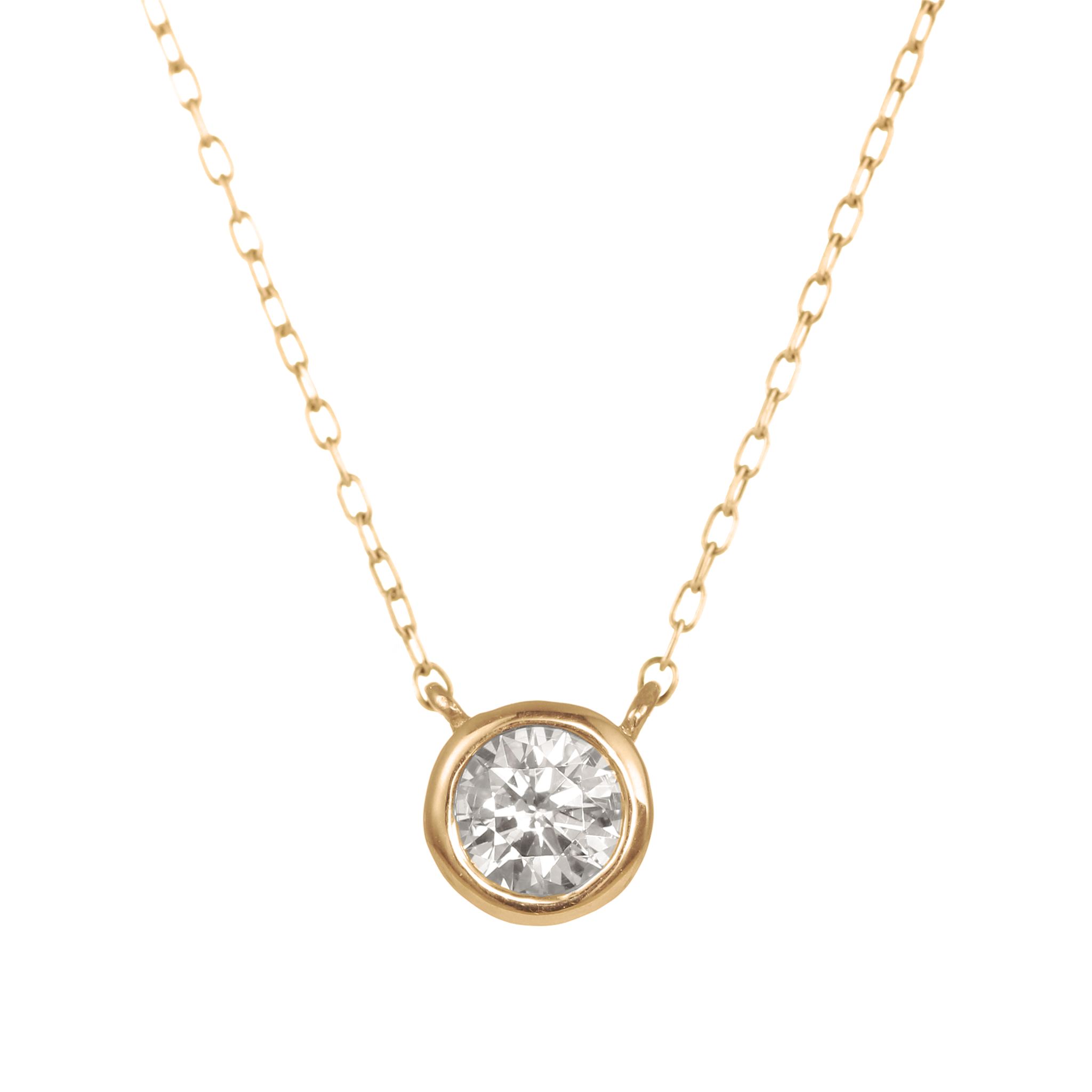 ネックレス　pt900 K18WG E.1.15 D.0.14 Necklace K18 yellowgold Pt900Platinum(Japanese original by